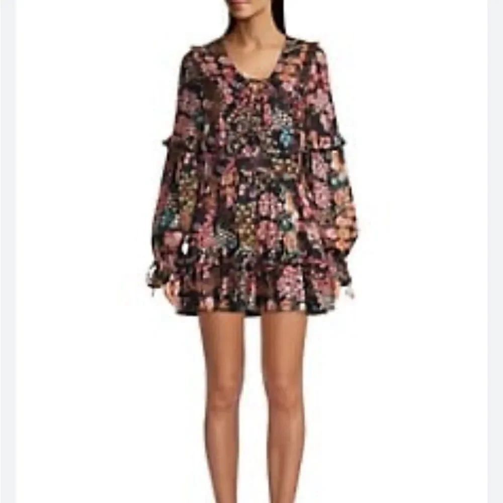 Ted Baker Hendria Ruffle-Trim Mini Dress Size 1